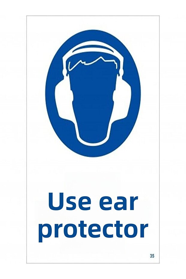 Use Ear Protection Warning/Warning Sign