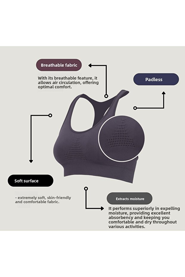 حمالة صدر نشطة غير مملوءة - 6