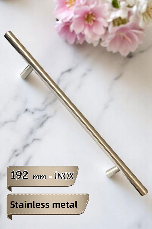 Overlength Handle Inox 192 mm Handle Furniture Kitchen Cabinet Drawer Cabinet Door Handle Handle Metal Handles
