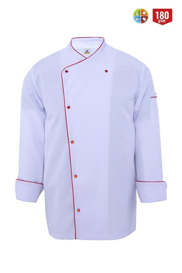Cooking Jacket Mono White/Gingham 07105
