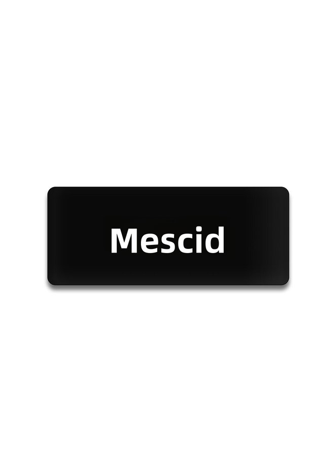 توجيه (مسبحة سوداء 25 سم × 10 سم)