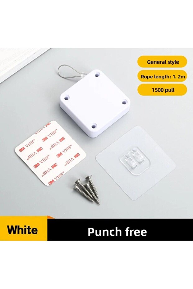 1500g force white Automatic Drawstring Door Closer, Sliding Door, Office, Bathroom, Bedroom, Househo