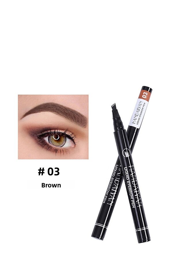 قلم الحواجب السائل الدائم Microblading بطرف شوكة (1,6 مل)