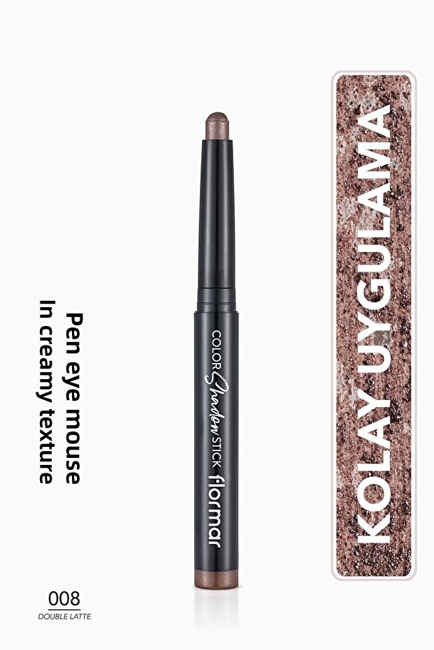 Waterproof Shimmering Pen Eyeshadow -Color Shadow Stick -008 Double Latte- 8682536039482