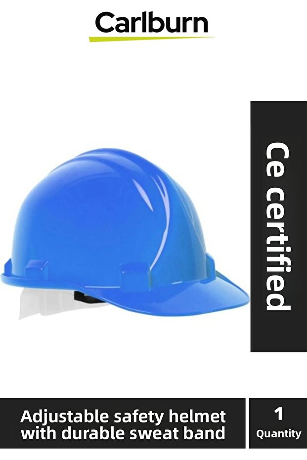 Adjustable Construction Site Construction Work Safety Blue Safety Hard Hat with Durable Sweatband with Ce Certificate