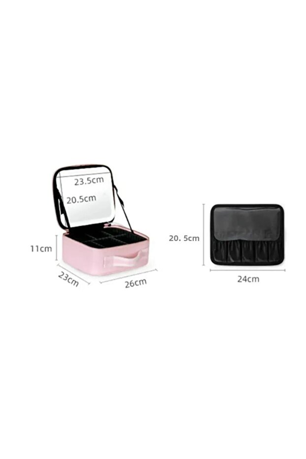 Makeup Bag with Makeup Mirror - 5