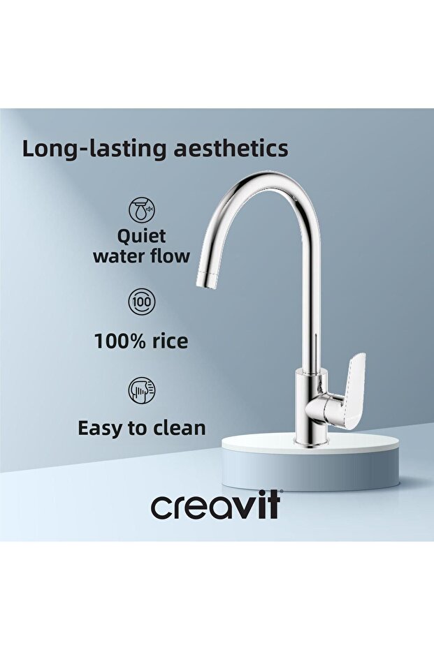 وحدة إنارة المطبخ المنفردة كروم - 3