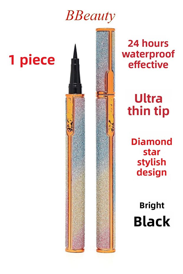 24 Hour Waterproof Effective Fine Tip Black Pen Eyeliner Eye Pencil