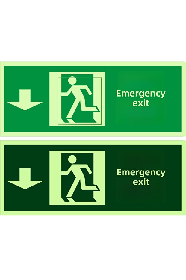 Lumen Foil Emergency Exit down Arrow