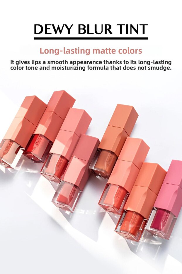 Clio Dewy Blur Tint - Light Texture, Moisturizing, Blur Effect (06 Cozy Peach) - 5