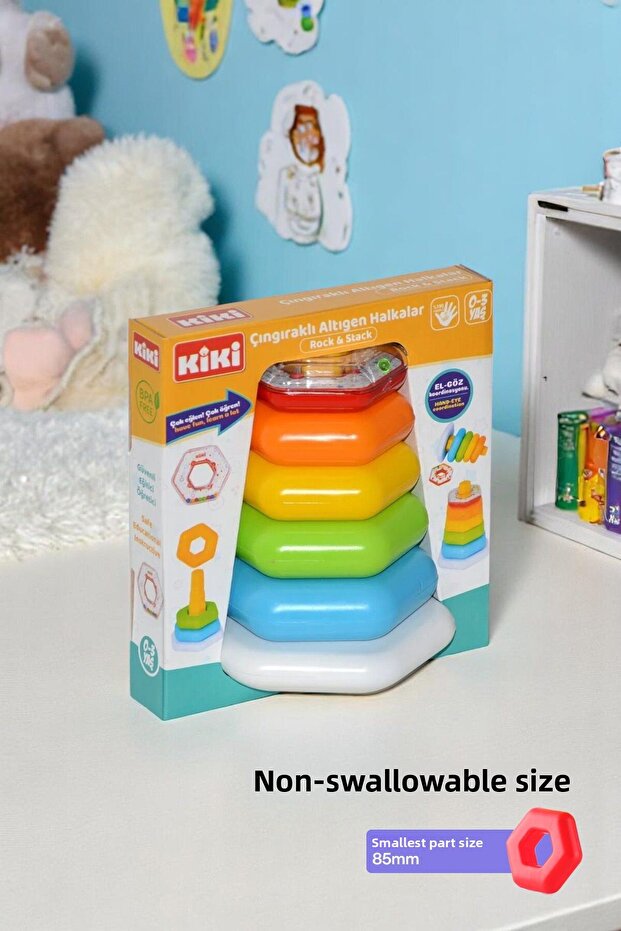 Ae-1510, Rattle Hexagonal Rings / 0-3 Years - 4