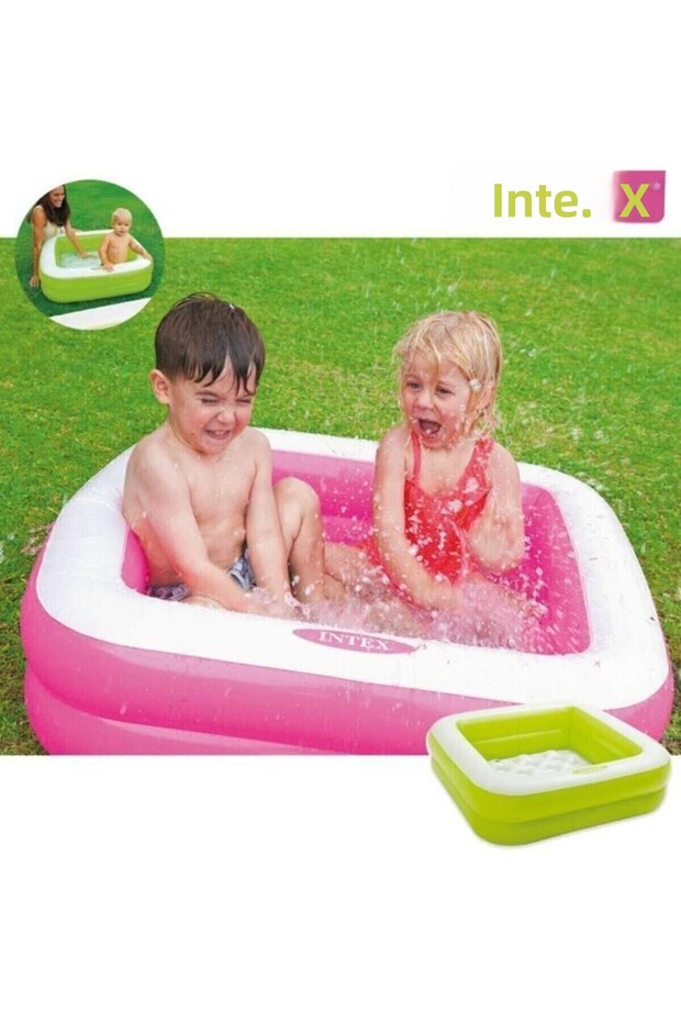 57100 Şişme Tabanlı Kare Çocuk Havuzu 25x 86 X 86cm. - 4