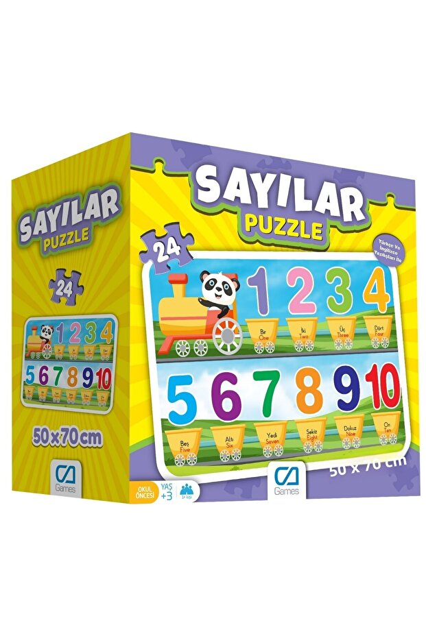 Numbers 24 Pieces 50x70cm Children's Floor-Floor Puzzle Puzzle Series