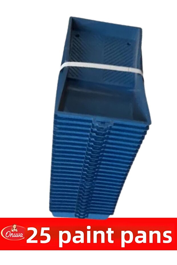 25 Pieces Paint Pot Blue Color 16X31 cm