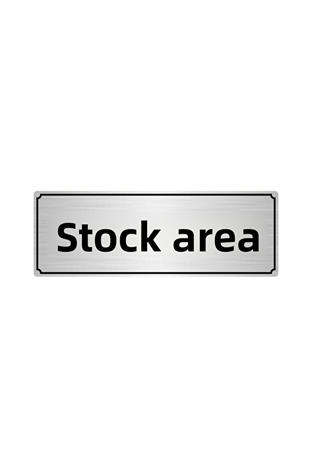 Silver Stock Space Directional Board 10 cm X 20 cm
