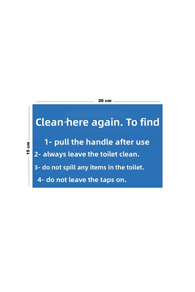 Metal Here Again to Find Clean 15 cm X 20 cm Warning Sign Direction Sign