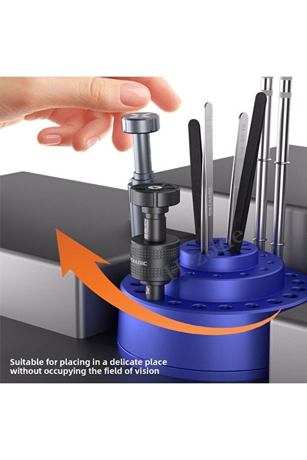R38 360 ° Rotatable Multi-Function Repair Tool Storage Rack Multi-Hole Slot Storage Manual - 6