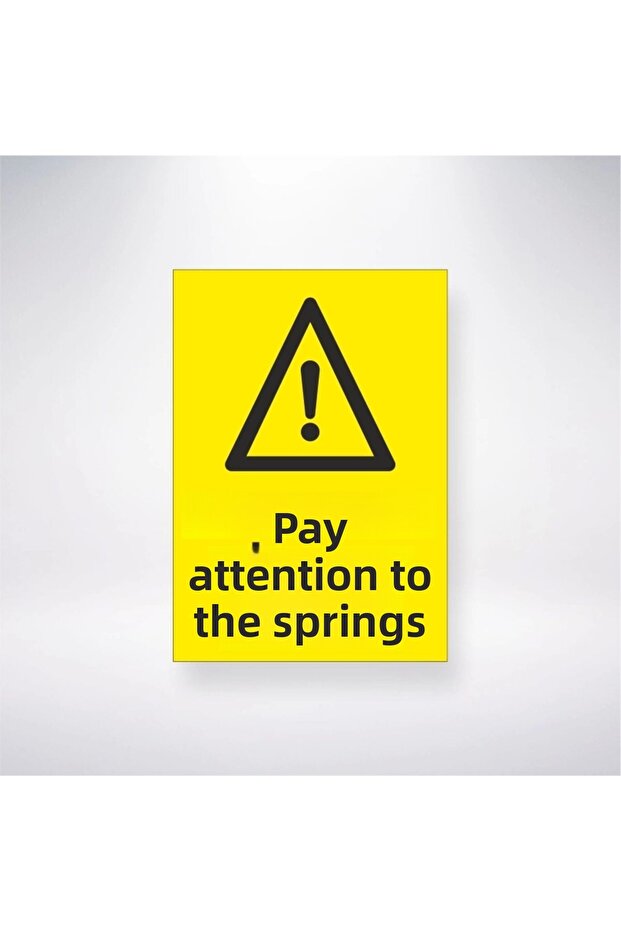 Pedestrian Attention Sticker 20X28 cm