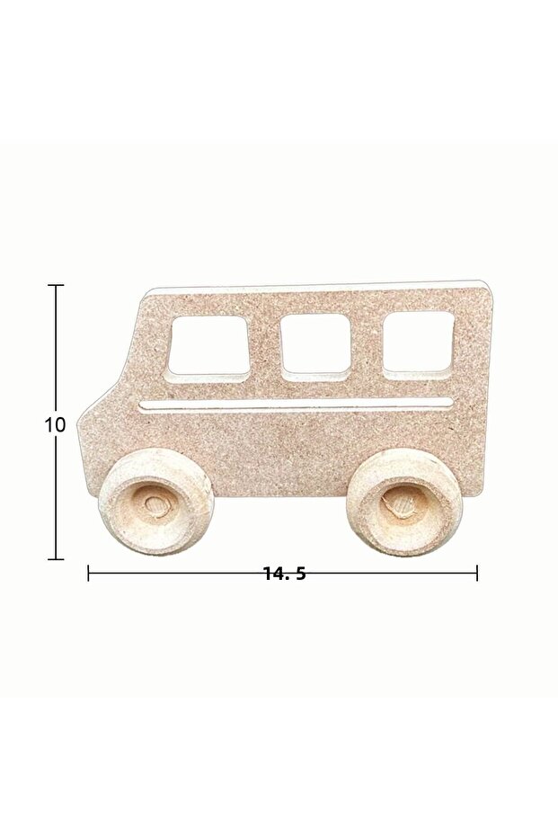 Wooden Toy Minibus