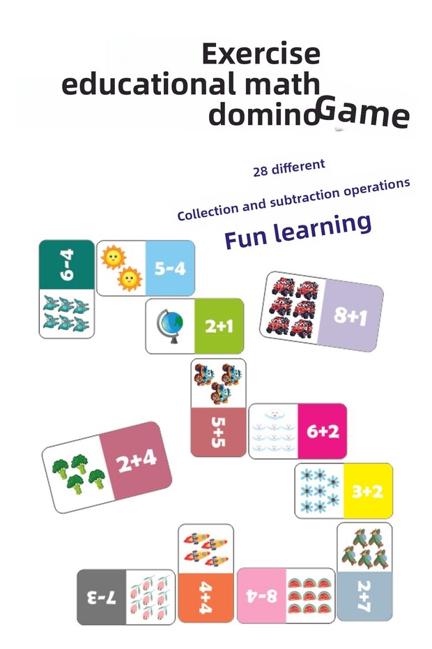 Wooden Educational Math Domino Game