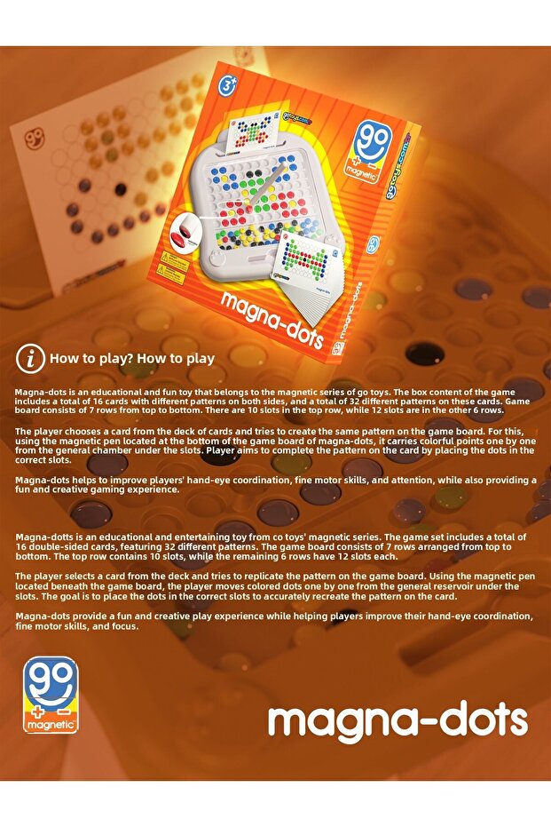 Magna Dots - Steam Magnetic Coding Tablet Orange Screenless Game Activity Magnetic Building Blocks - 2