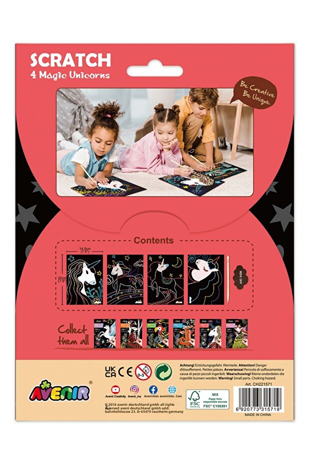 Set de razuit - 4 Unicorni magici - 7