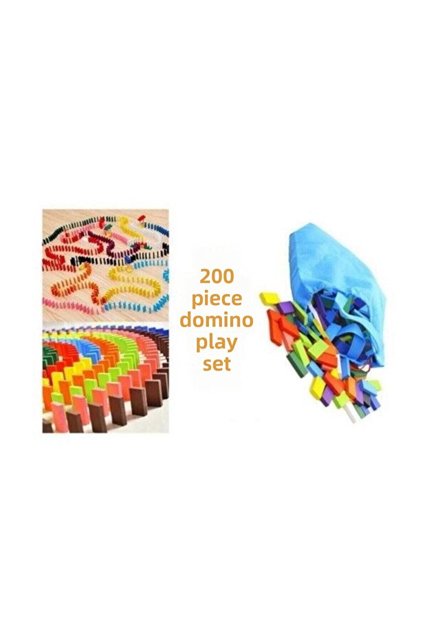 200 قطعة دومينو ملونة