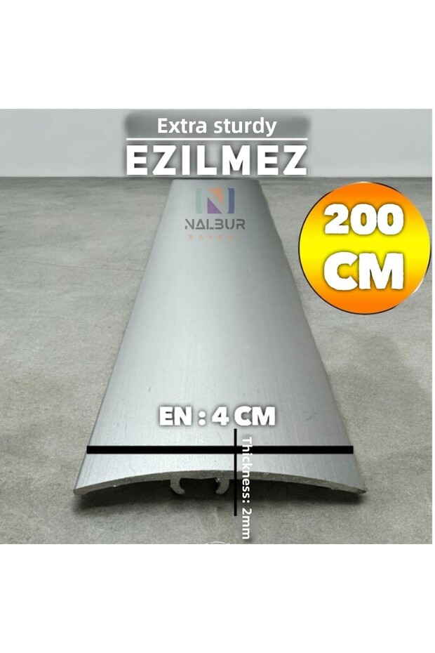 Wide 4cm Door Threshold Profile Hardwood under Door Sill Aluminum 200 cm Extra Thick