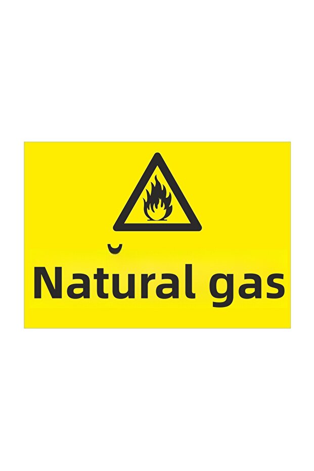 Work Safety Sign Sticker - Natural Gas