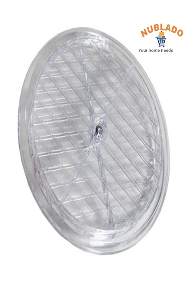 Natural Gas Ventilation Round Kitchen Glass Vent Transparent 18 Cm.