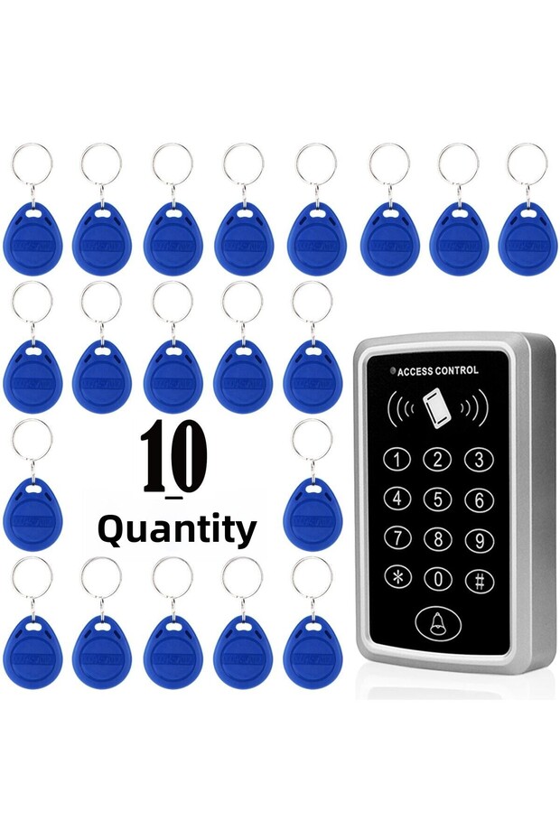 Rfid Password Door Lock - Card Access Control Indicator System -10 Pieces Tag 12/24 V Ac-dc - 1