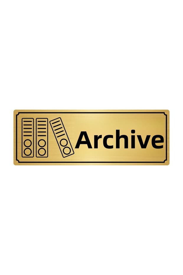 Gold Color Metal Archive Routing Sheet 7 Cmx20 cm