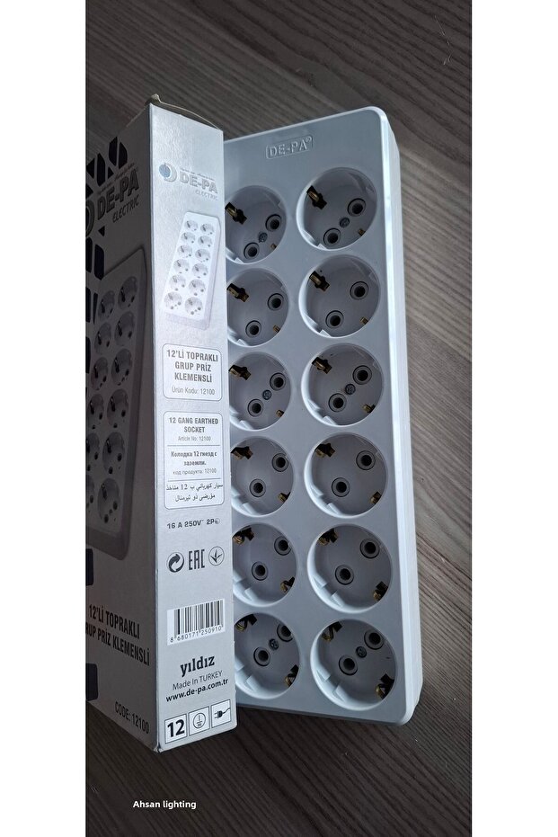 12 Group Socket Multiplier Adapter with Terminal Block White - 4