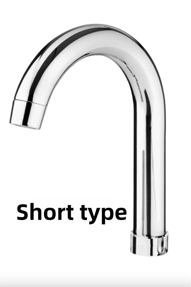 Chrome Short Delta Kitchen Sink Pipe