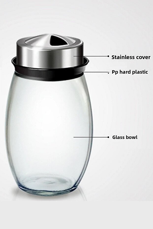 حامل توابل احتياطي بطبقة مزدوجة قابل للدوران 360 درجة - 1