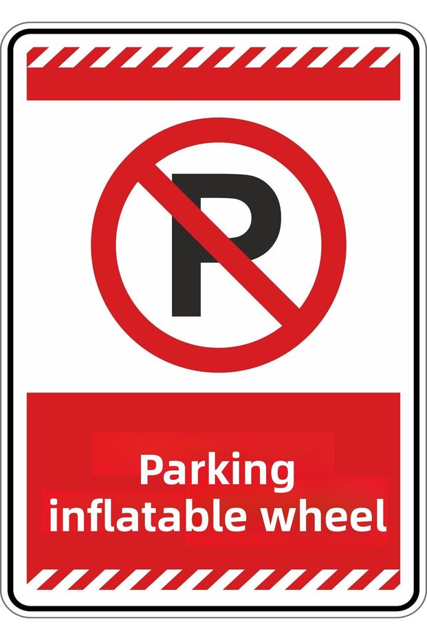 25X35Cm / Phosphorescent Composite/Parking Wheel Inflatable
