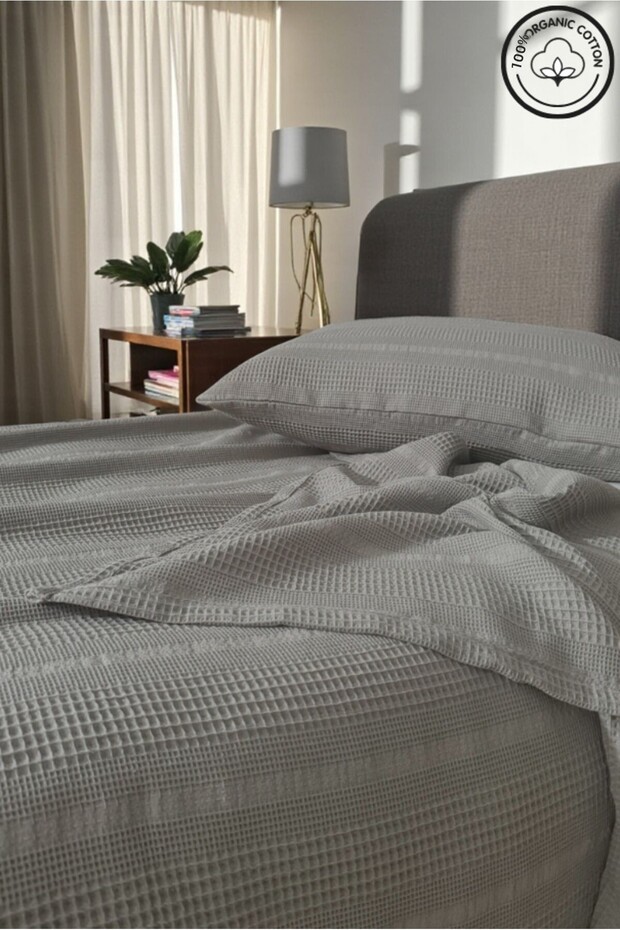 100% Cotton Single Pique Set with Border (Pique-160X230, Pillowcase-50*70) Soft & Breathable