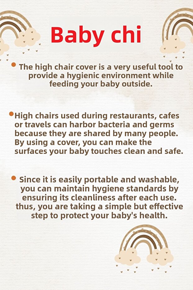 High Chair Cover Rug Pattern - 3