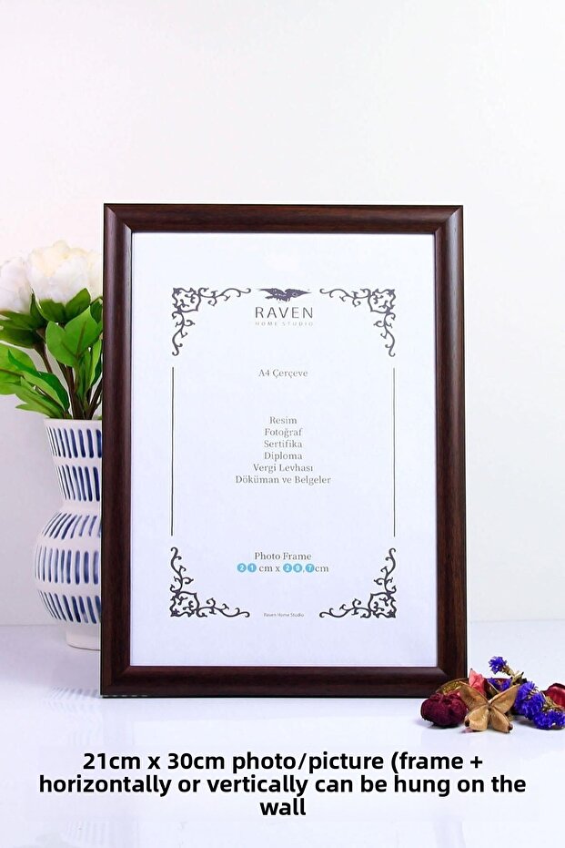 21cm X 30cm Adjustable Stand and Wall-Mount Frame for Pictures, Photos, Documents, Posters, and Papers