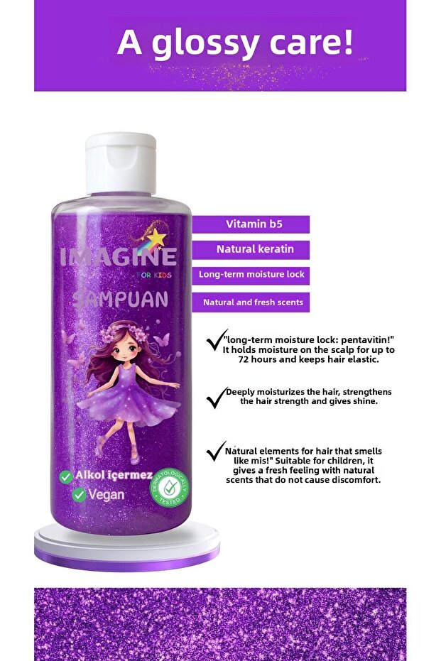 🌸 Imagine Children's Shampoo ✅ Safe Content ✅ Non-Burning Formula - 4