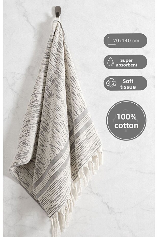 Cotton Single Towel Jacquard Carnation Premium Stella 70X140Cm