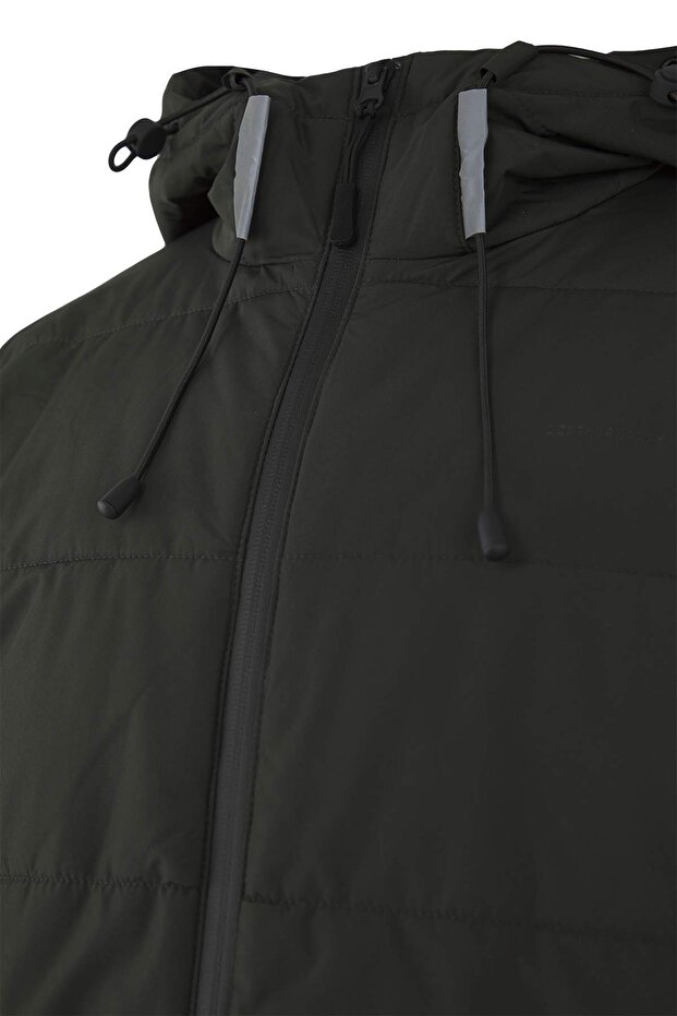 Haki Regular Fit Puchowa kurtka zimowa dla mężczyzn TMNAW26MO00000 - 6