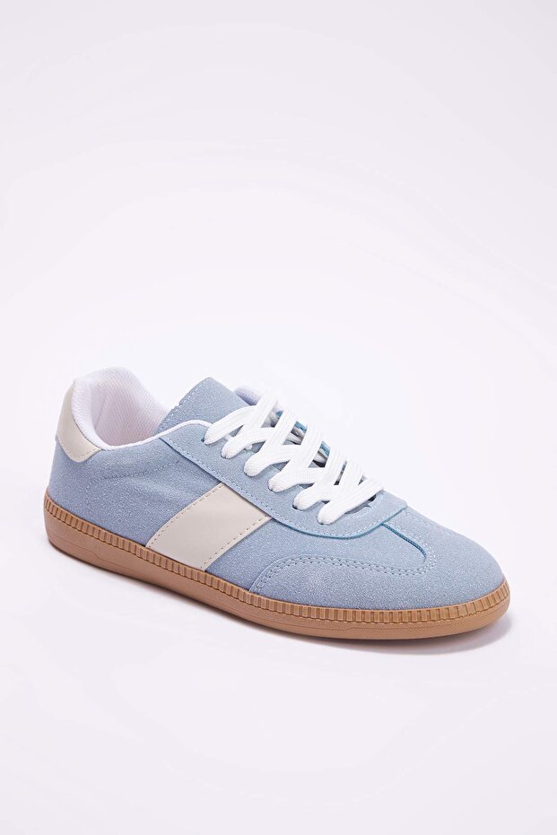 Teen Mavi Retro Bağcıklı Süet Kadın Spor AyakkabıTAKAW26SN00011 - 2