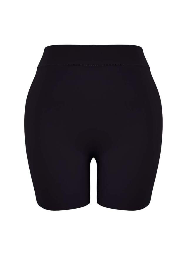Siyah Yüksek Bel Micro Esnek Örme Büyük Beden Boxer TBBAW26CM00011 - 2