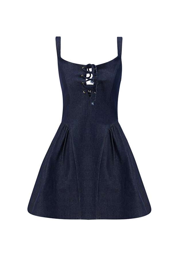 Viola Denim Elbise - 1