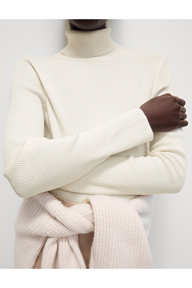 Fitilli Balıkçı Yaka Kazak - 4