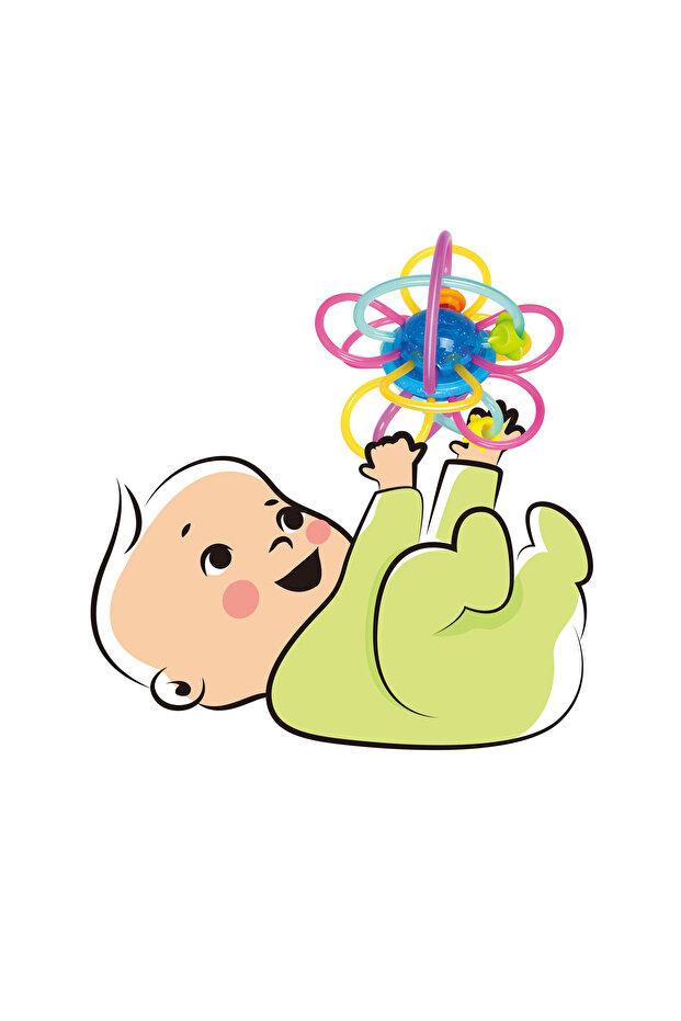 Teething Rings, Soft TPU Material for Gentle Gum Massage, Spinning Ball with Fun Sound Effects, - 5