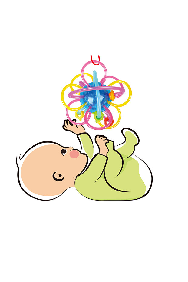 Teething Rings, Soft TPU Material for Gentle Gum Massage, Spinning Ball with Fun Sound Effects, - 6