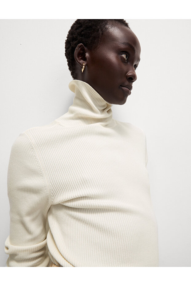 Fitilli Balıkçı Yaka Kazak - 3