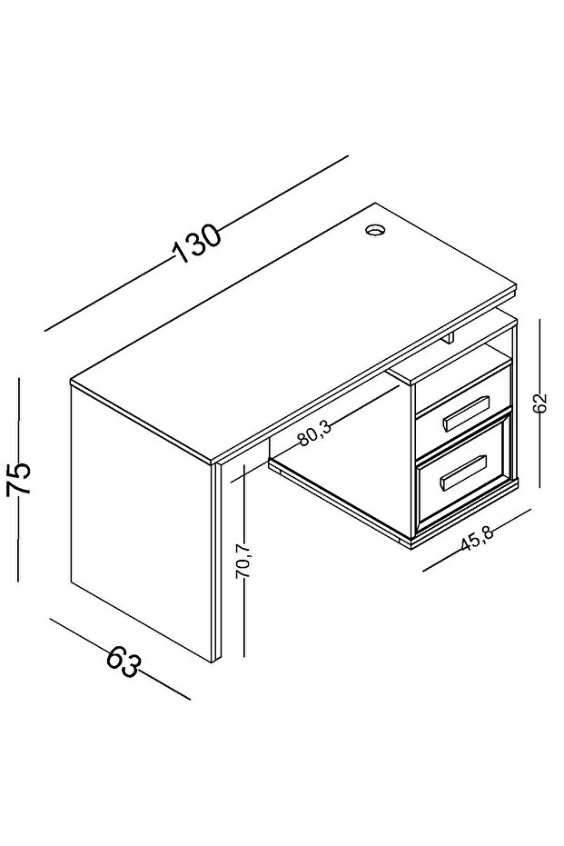 Evon Çalışma Masası - 7